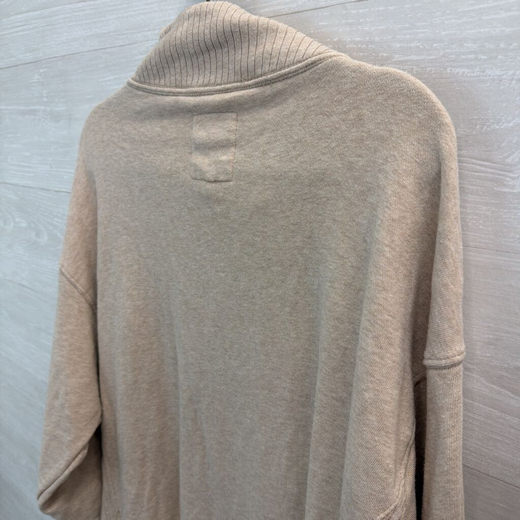Aerie Beige Mock Neck Long Sleeve Pullover Medium