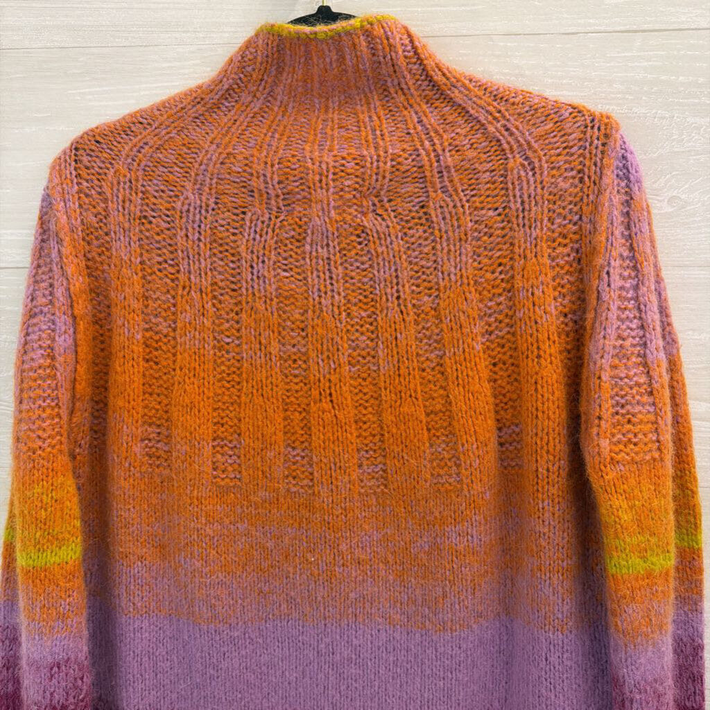 Anthropologie Multi Color Knit Perri Ombre Tunic Sweater Medium