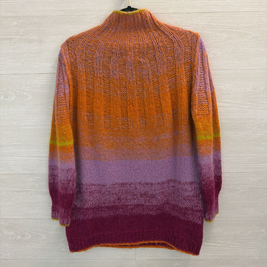 Anthropologie Multi Color Knit Perri Ombre Tunic Sweater Medium