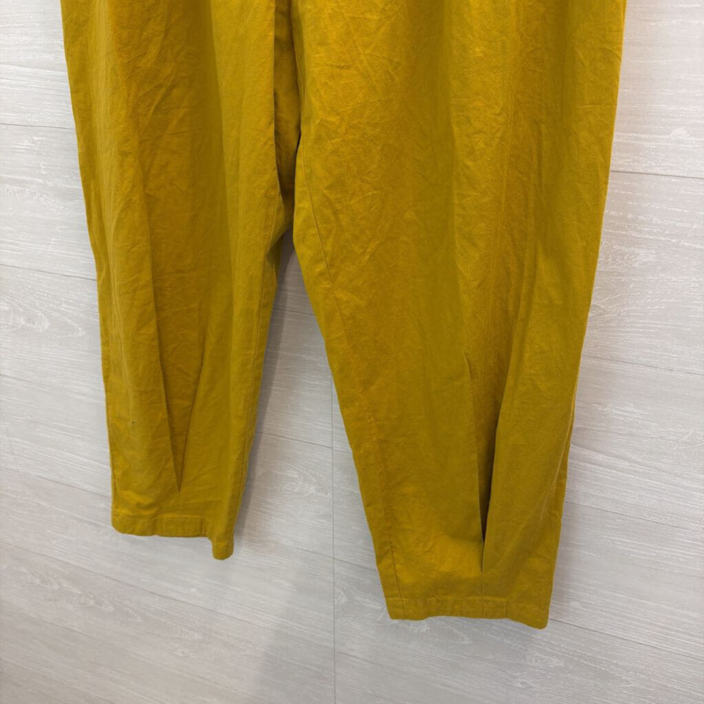 The Drop Mustard Wide Leg Trouser Pants Large