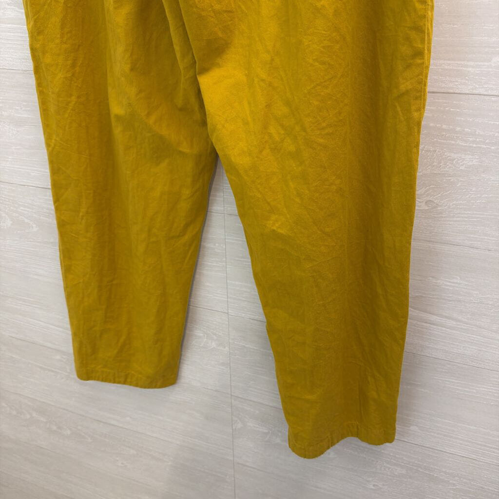 The Drop Mustard Wide Leg Trouser Pants Large