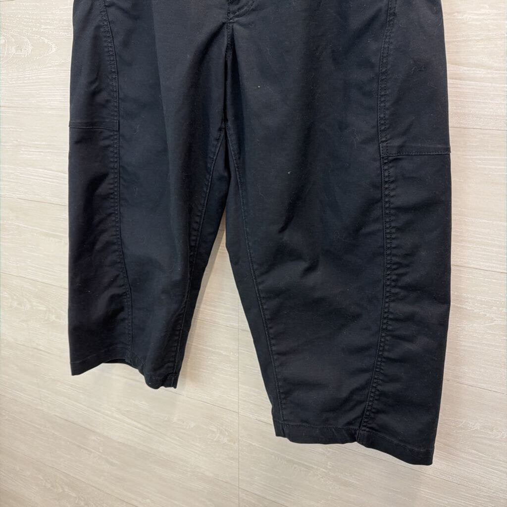 Maeve Navy Cropped Wide Leg Pants 12