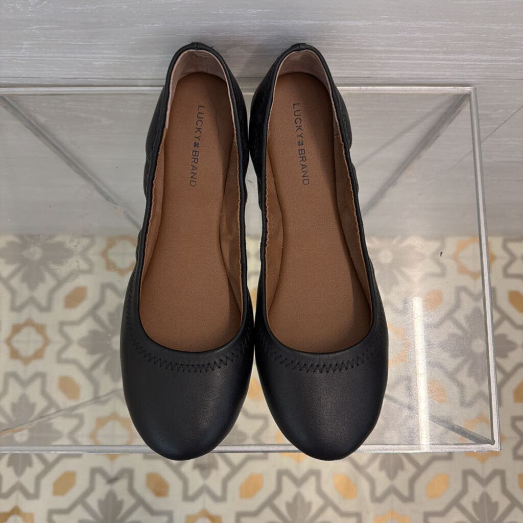 Lucky Brand Black Emmie Ballet Flats 7.5