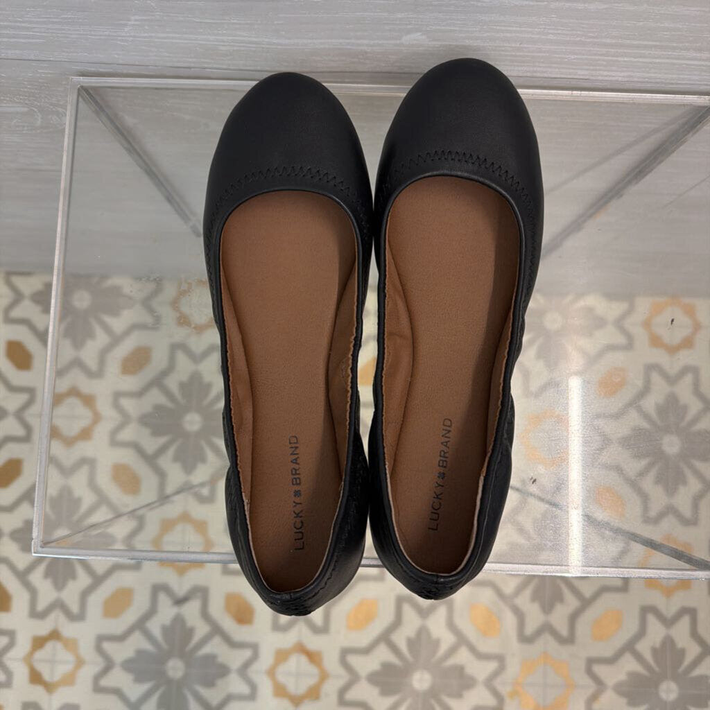 Lucky Brand Black Emmie Ballet Flats 7.5