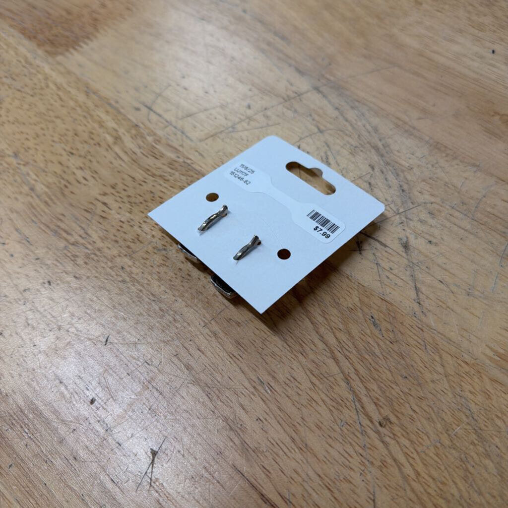 Silver Flower Square Drop Earrings