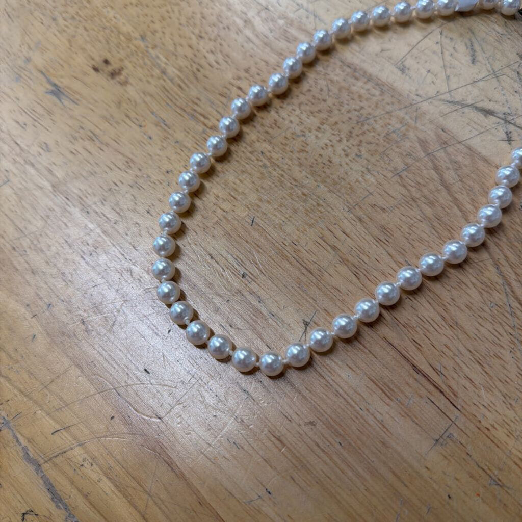 White Pearl Strand Necklace