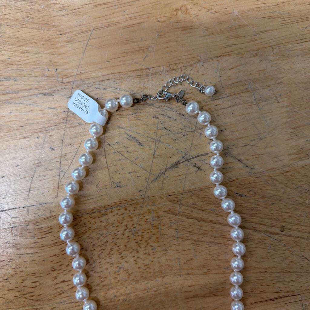 White Pearl Strand Necklace