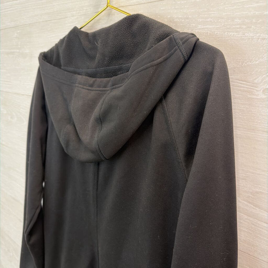 The North Face Black/ Pink Zip Up Hooded Jacket Large