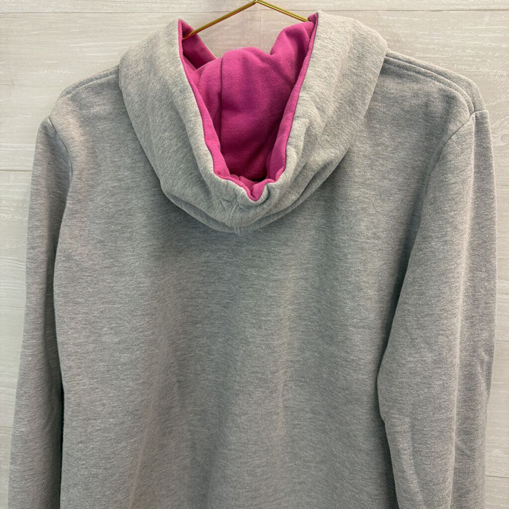 The North Face Grey/ Multi Logo Hoodie Extra Large