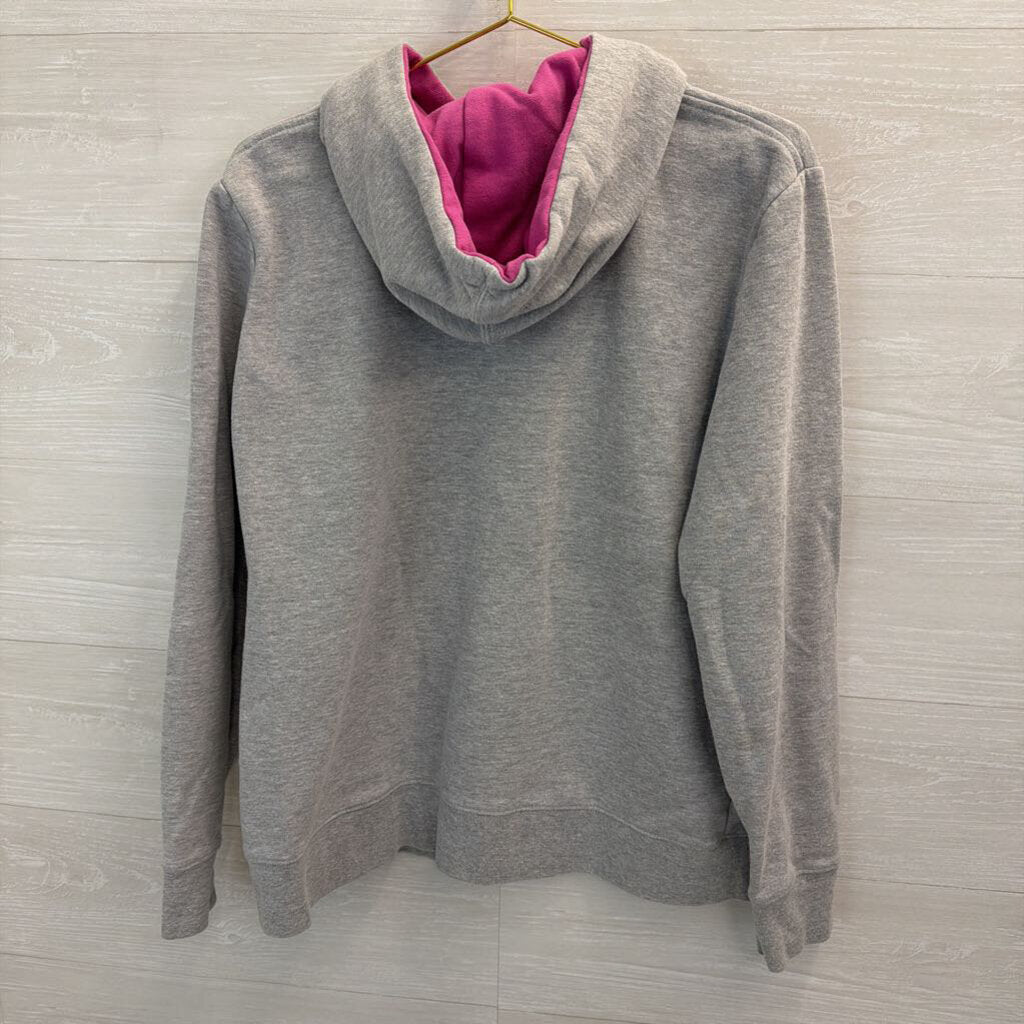 The North Face Grey/ Multi Logo Hoodie Extra Large