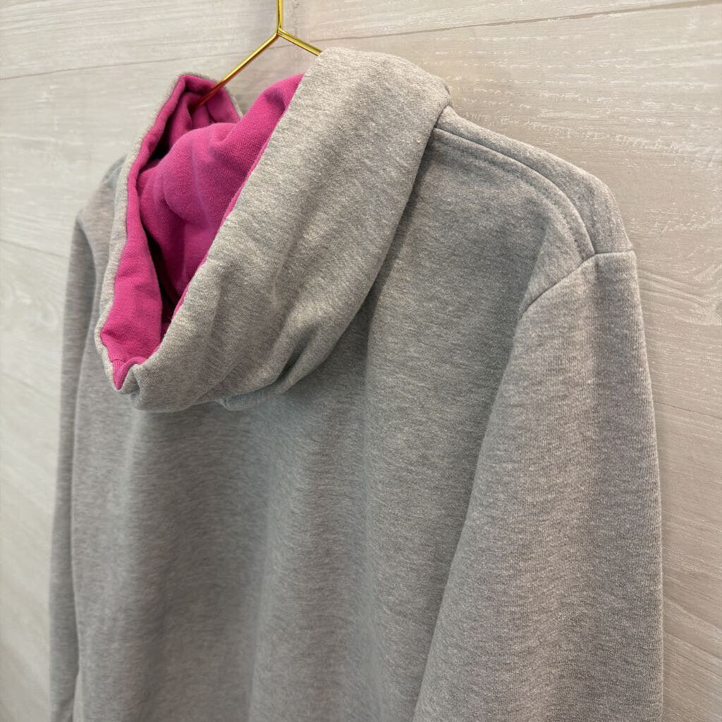 The North Face Grey/ Multi Logo Hoodie Extra Large