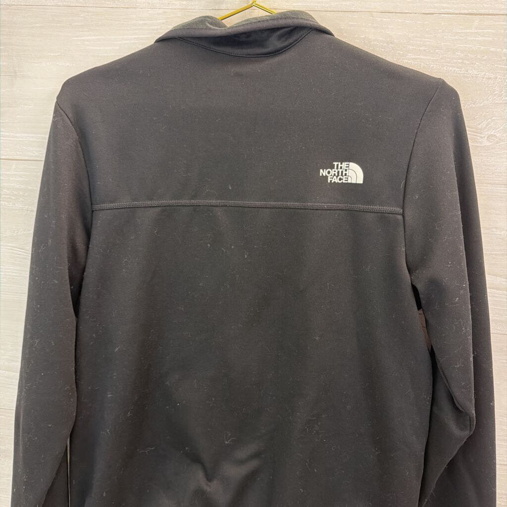 The North Face Black/ White Logo Zip Up Jacket Large