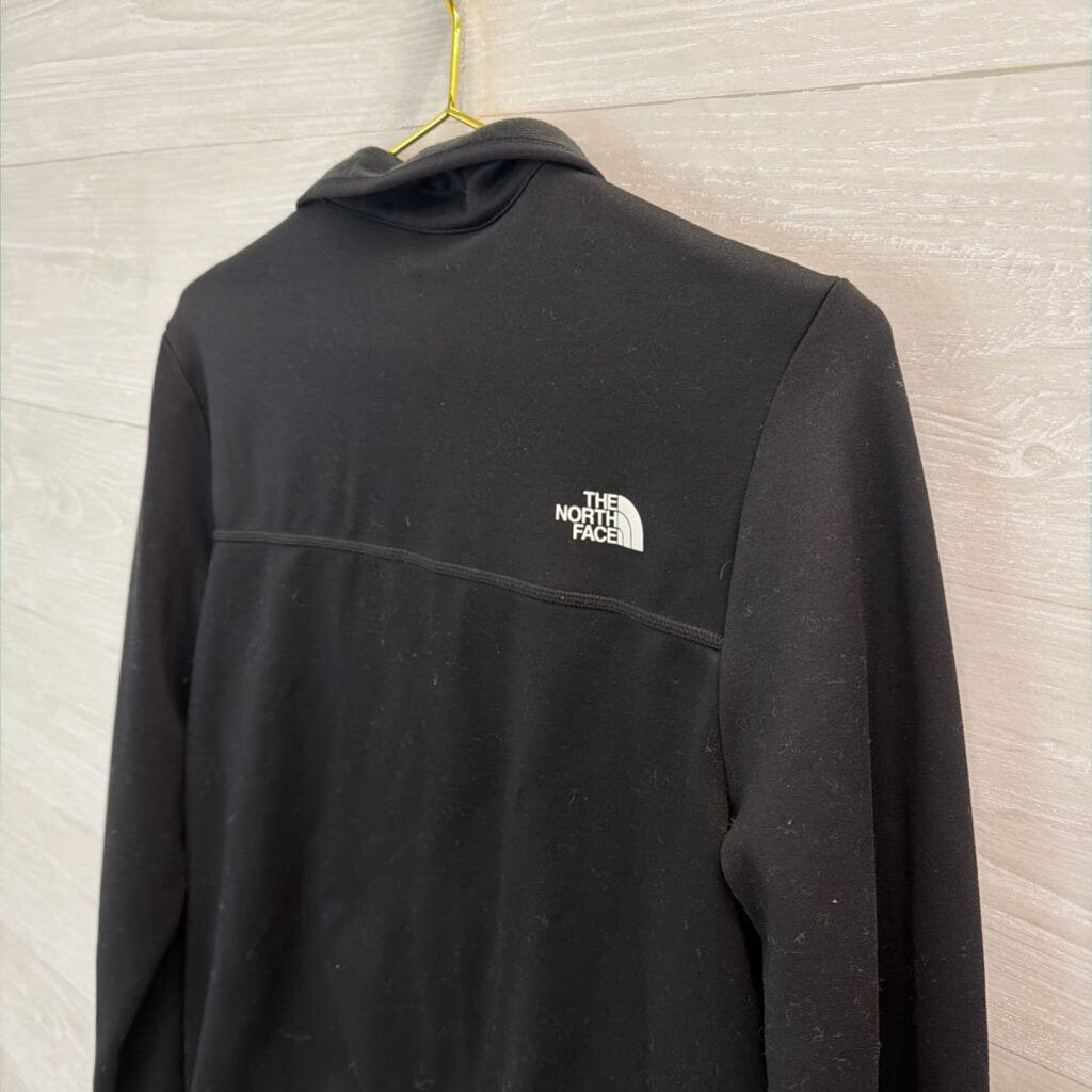 The North Face Black/ White Logo Zip Up Jacket Large