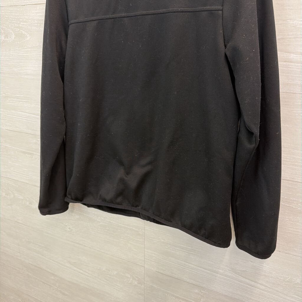 The North Face Black/ White Logo Zip Up Jacket Large