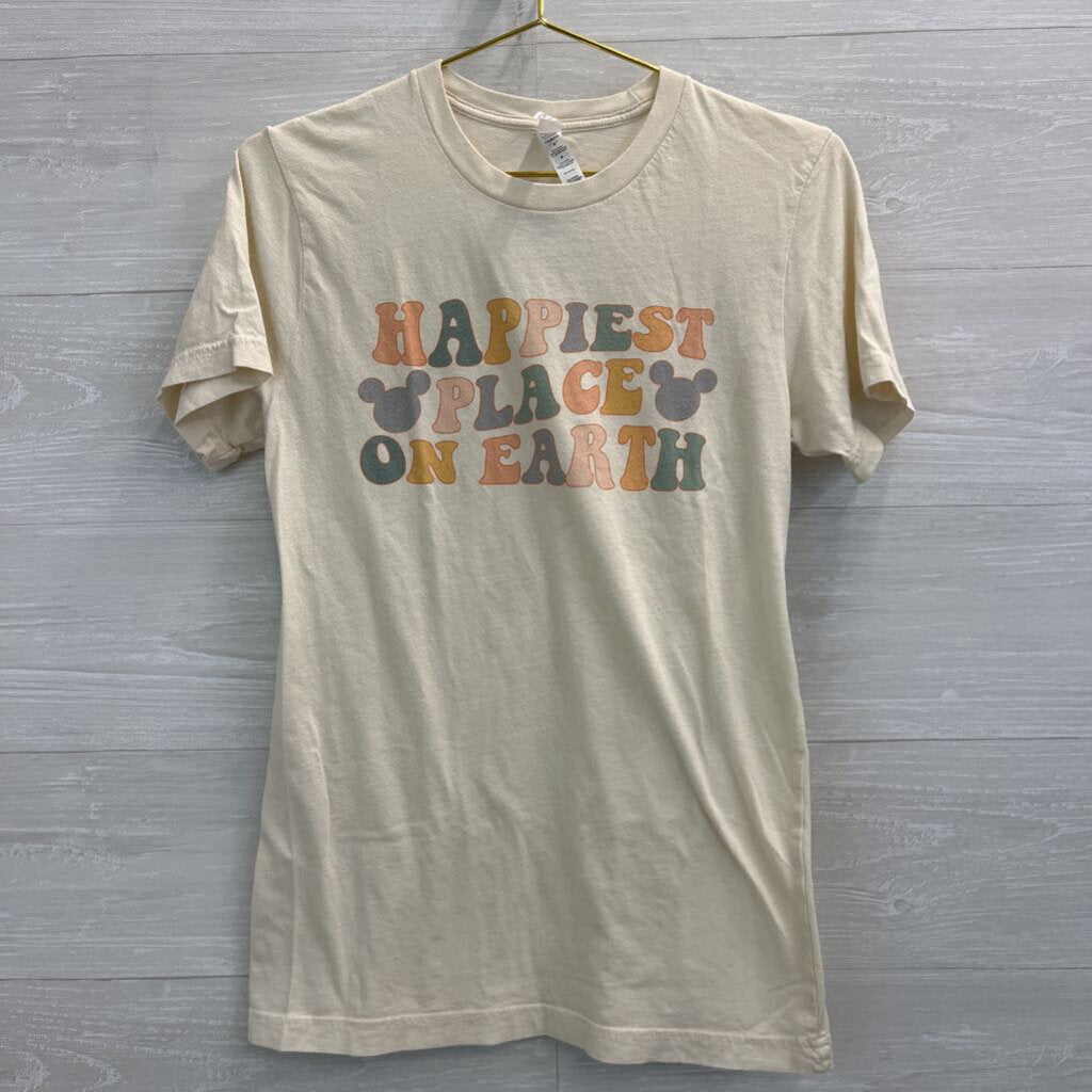 Happiest Place on Earth T-shirt Cream Medium