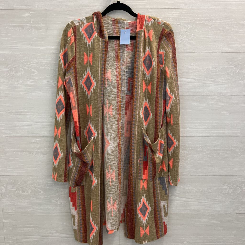 Flamingo Urban by Urban Outfitters Open Front Cardigan Large