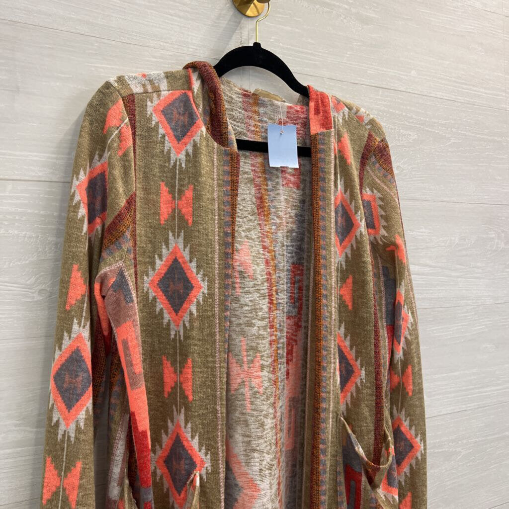 Flamingo Urban by Urban Outfitters Open Front Cardigan Large