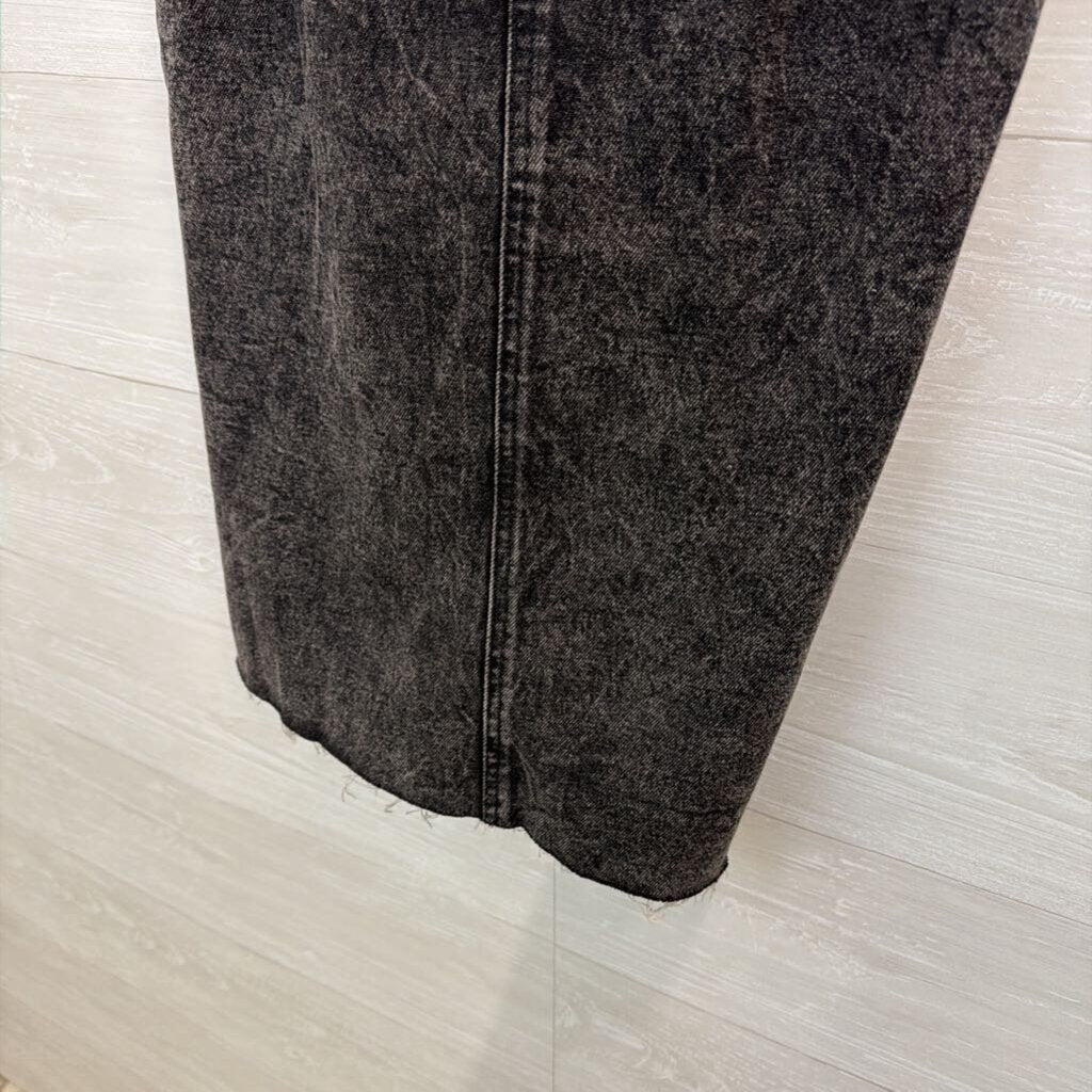 Wild Fable Black Denim Overall Dress Small