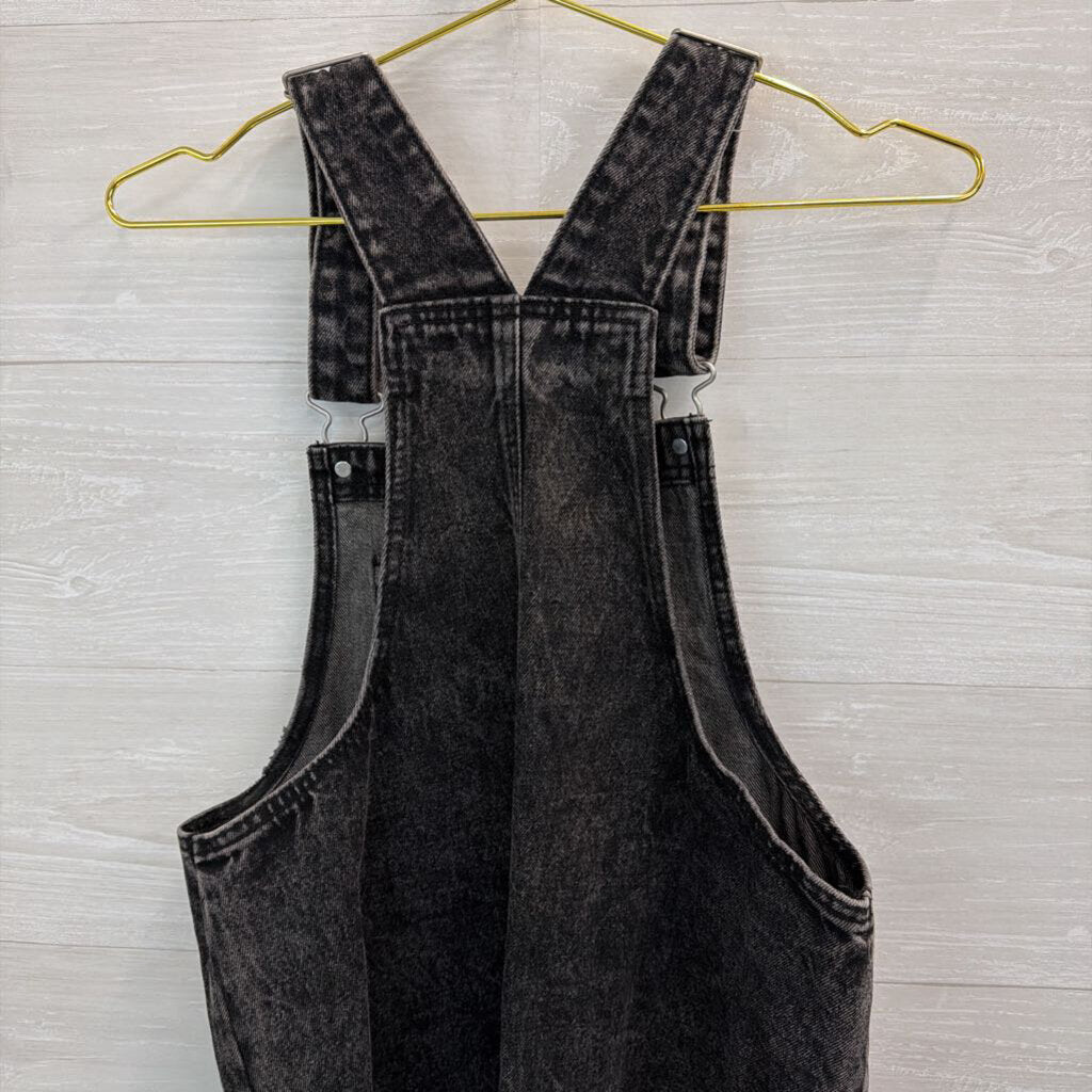 Wild Fable Black Denim Overall Dress Small