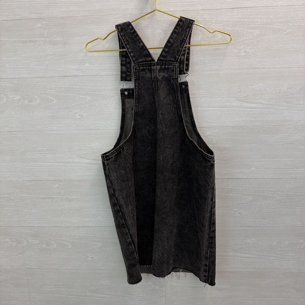 Wild Fable Black Denim Overall Dress Small