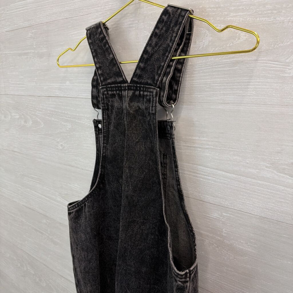 Wild Fable Black Denim Overall Dress Small