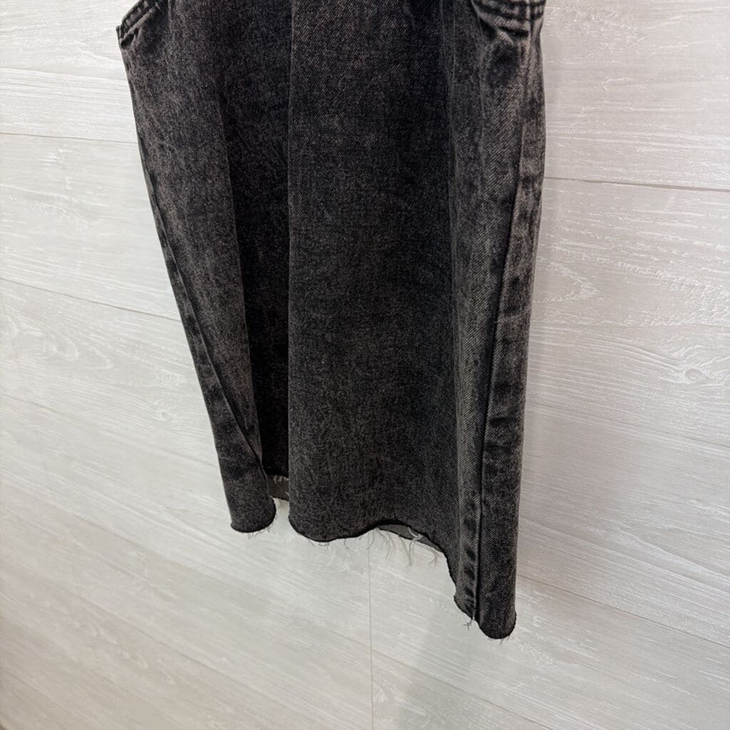 Wild Fable Black Denim Overall Dress Small