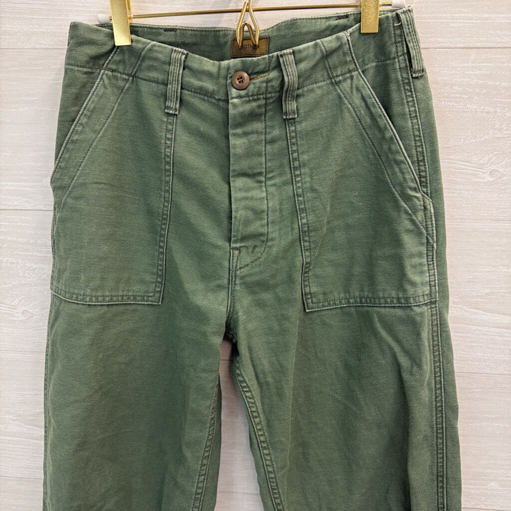 Mother Green The Patch Pocket Private Ankle Pants 25
