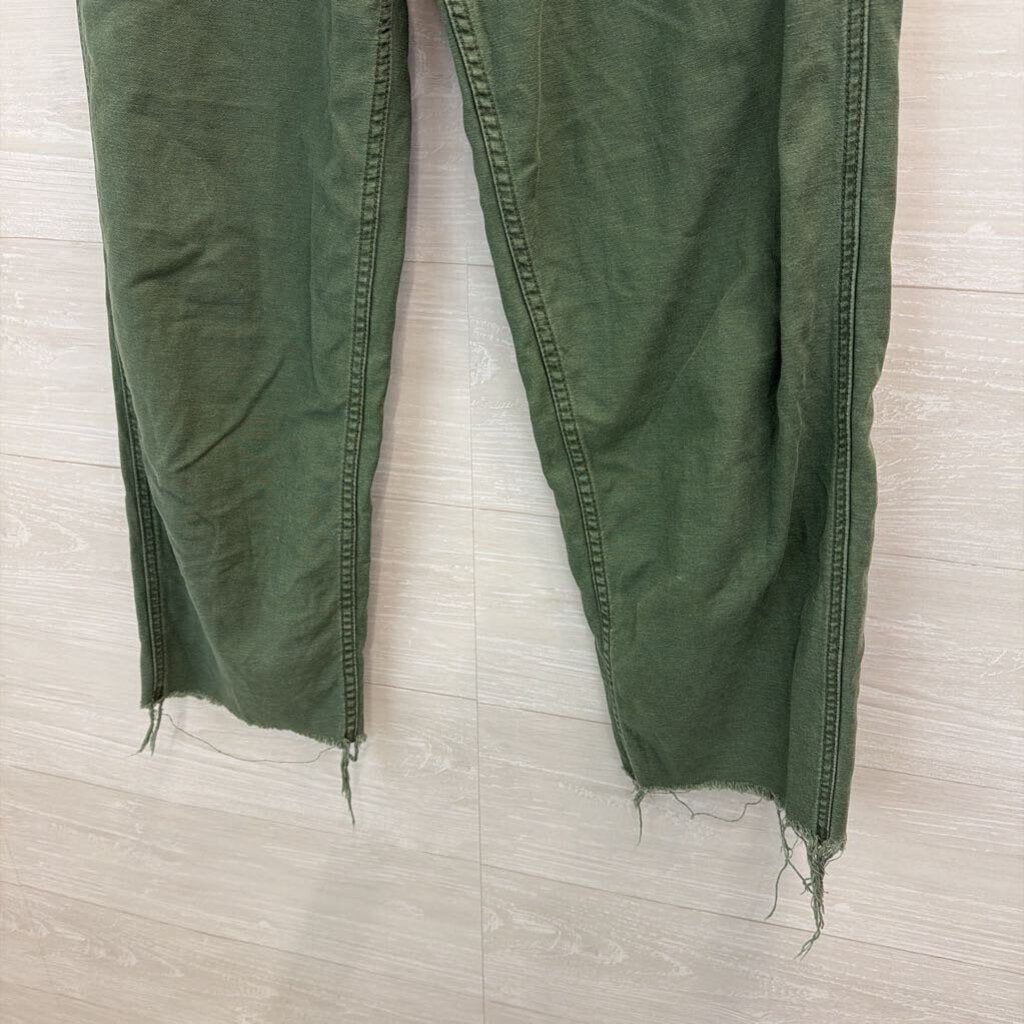 Mother Green The Patch Pocket Private Ankle Pants 25