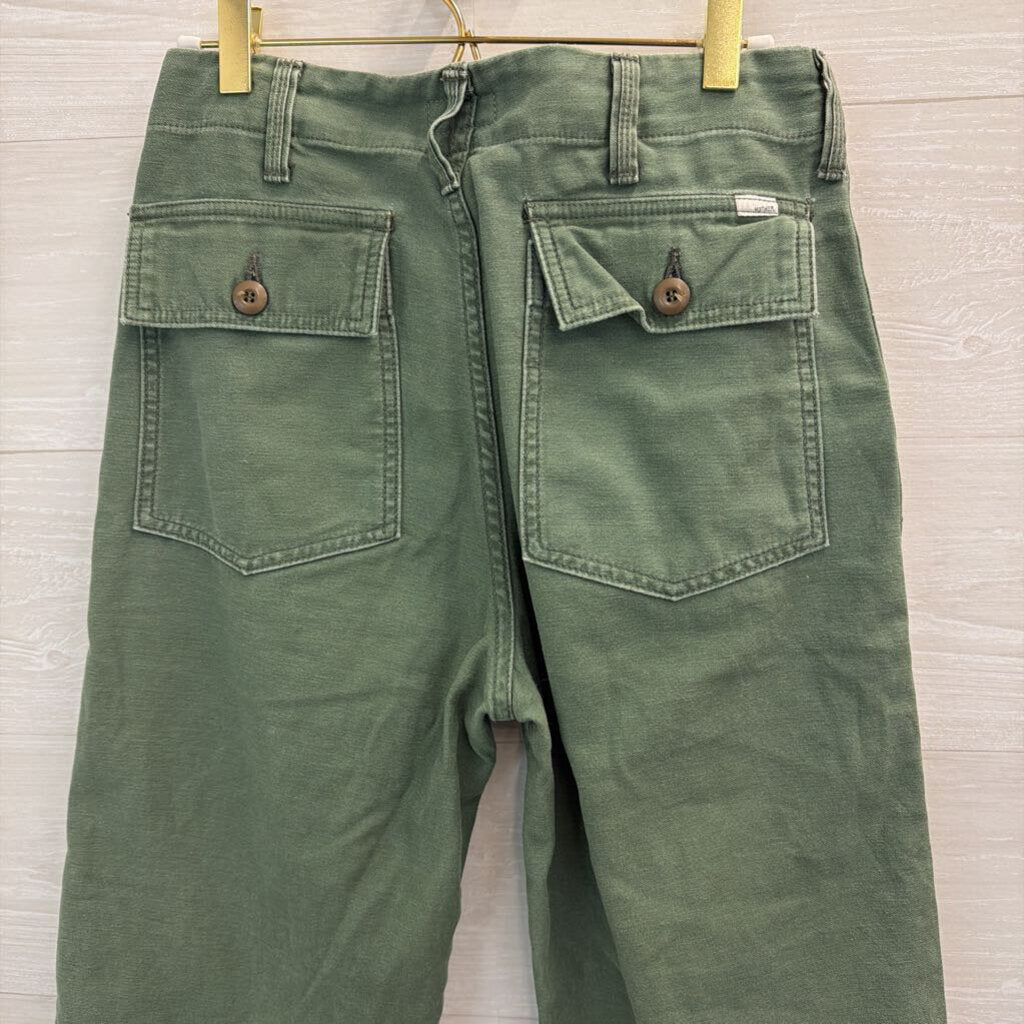 Mother Green The Patch Pocket Private Ankle Pants 25