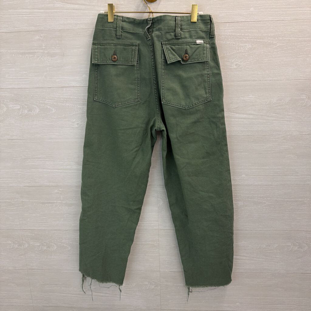 Mother Green The Patch Pocket Private Ankle Pants 25