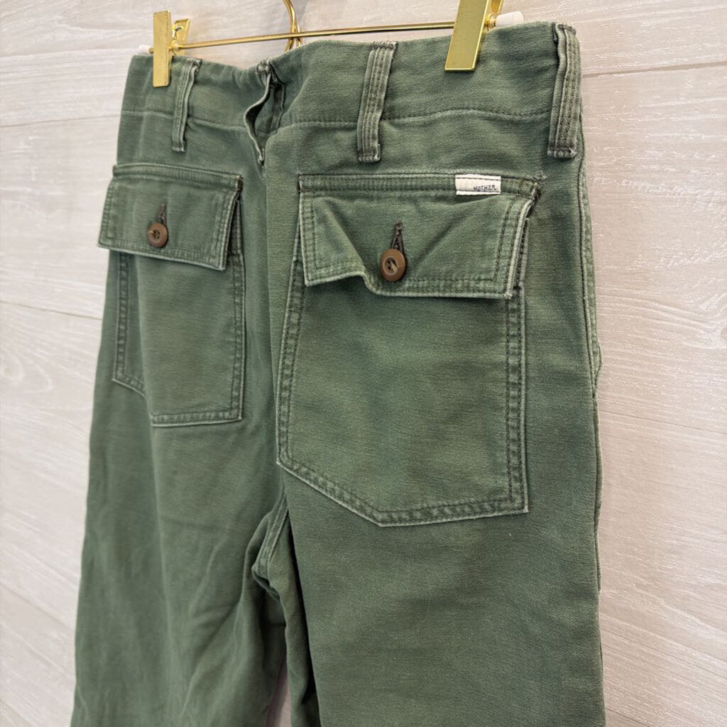 Mother Green The Patch Pocket Private Ankle Pants 25