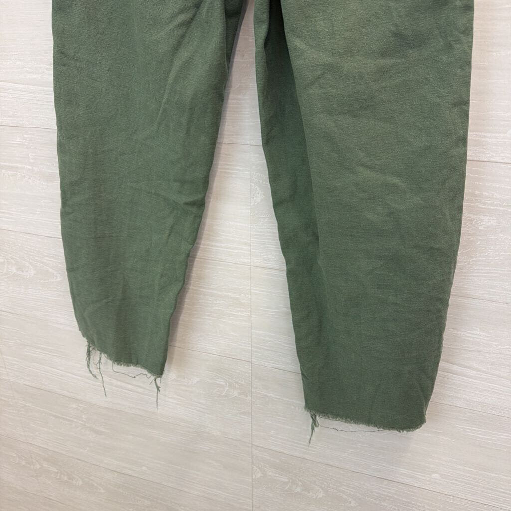 Mother Green The Patch Pocket Private Ankle Pants 25