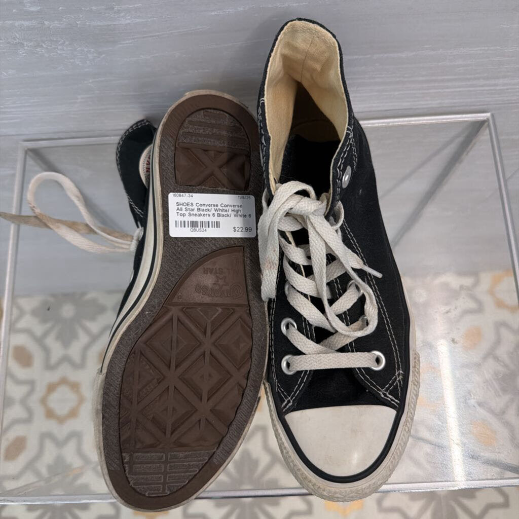 Converse All Star Black/ White/ High Top Sneakers 6