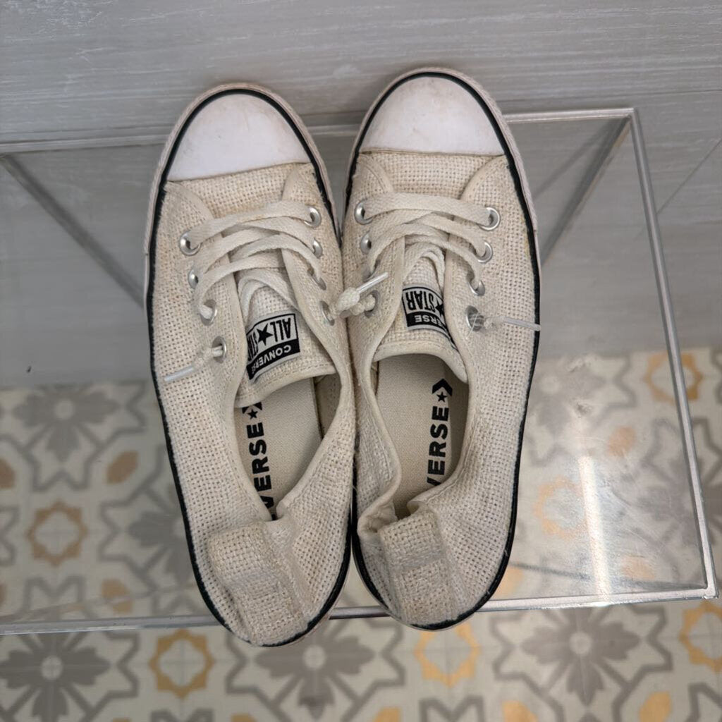 Converse All Star White Shoreline Knit Slip On Sneakers 7