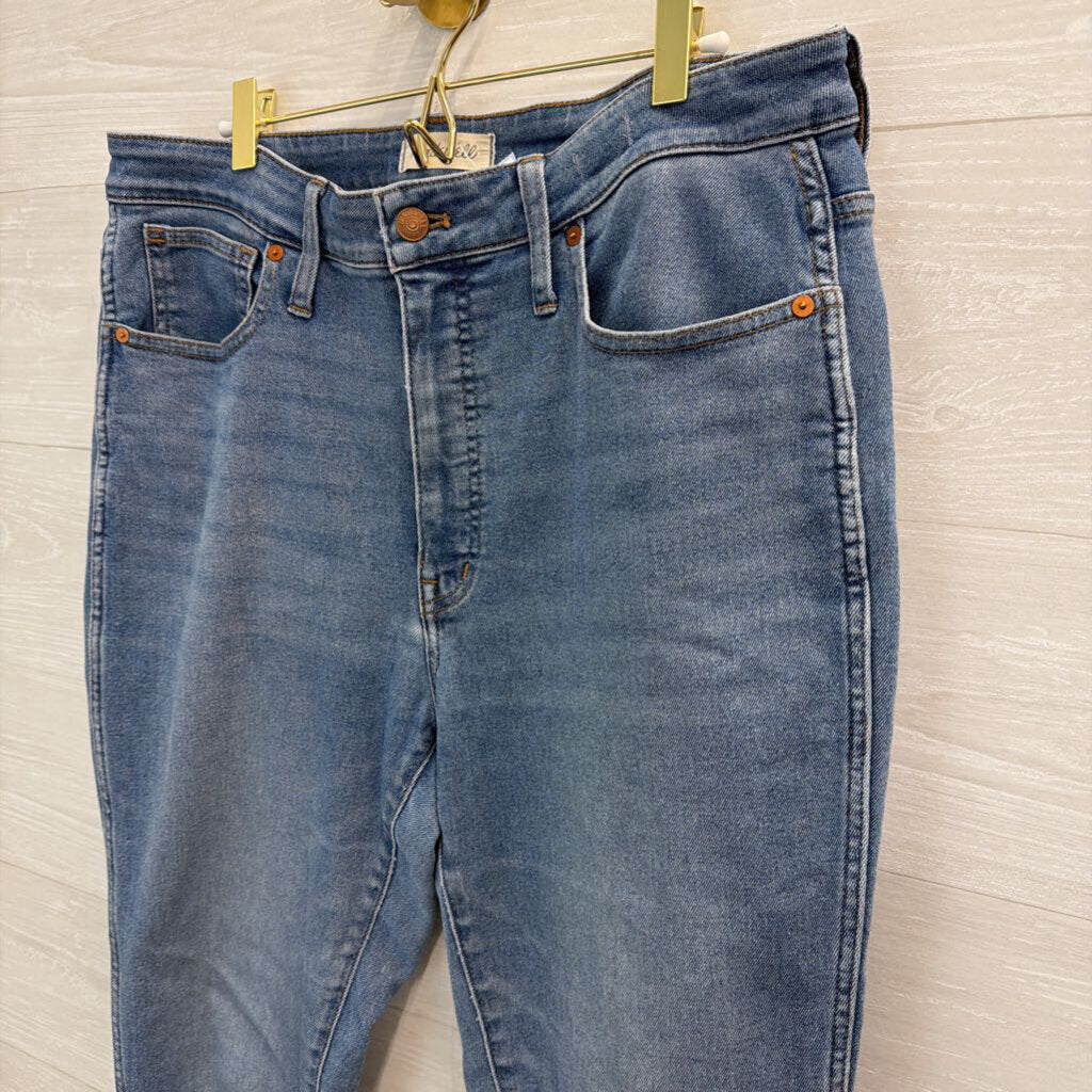 Madewell Light Wash Curvy High Rise Skinny Jeans 31 Tall