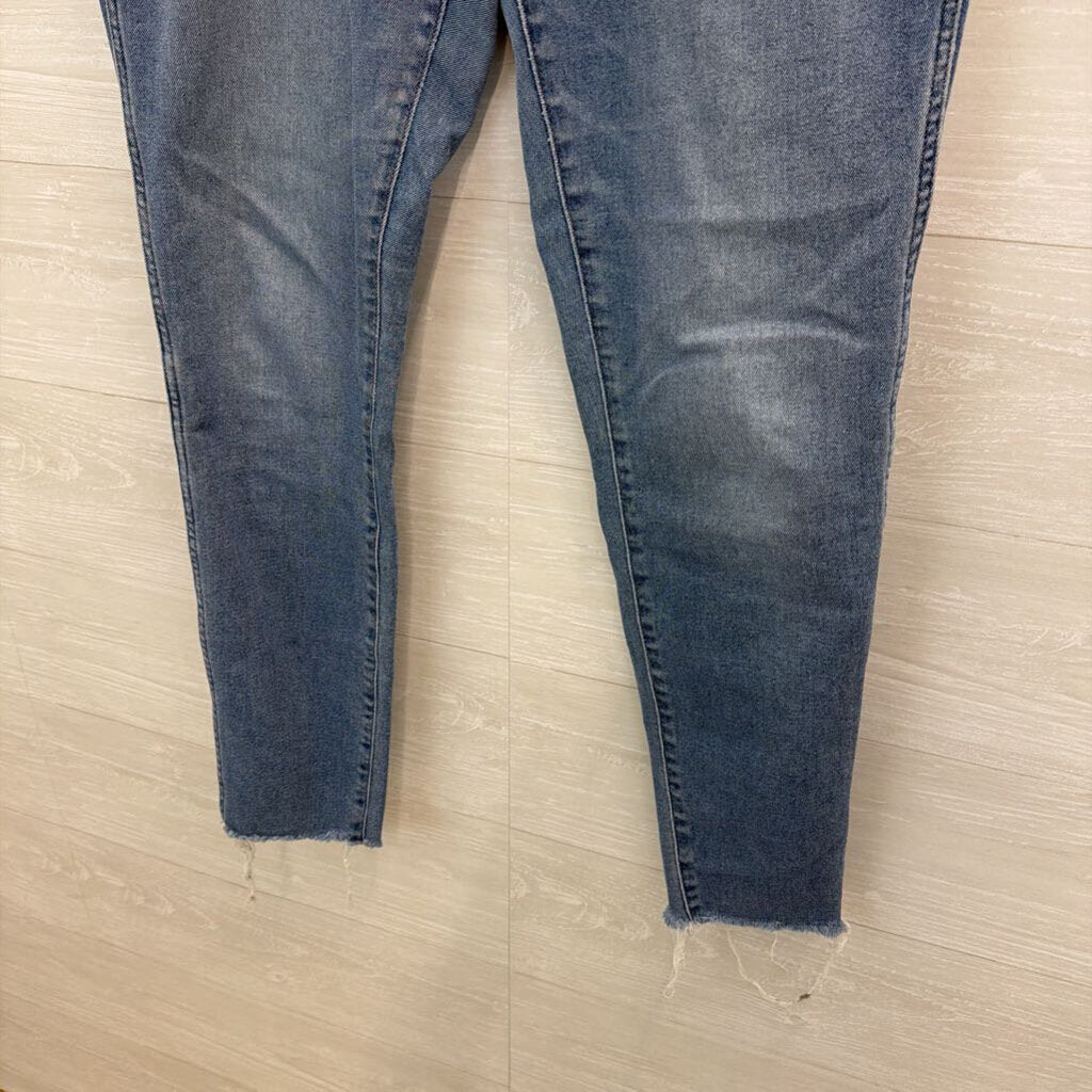 Madewell Light Wash Curvy High Rise Skinny Jeans 31 Tall