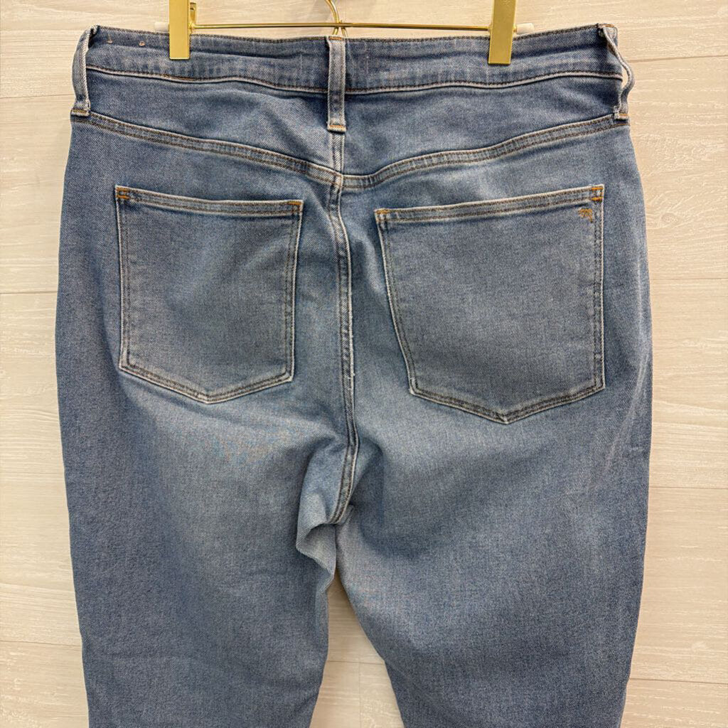 Madewell Light Wash Curvy High Rise Skinny Jeans 31 Tall