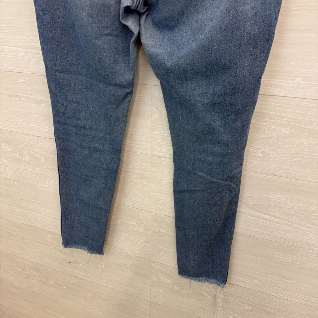 Madewell Light Wash Curvy High Rise Skinny Jeans 31 Tall