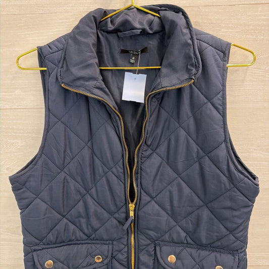 Quinn Nacy Quilted Zip Up Vest Medium