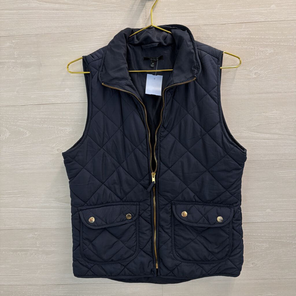 Quinn Nacy Quilted Zip Up Vest Medium