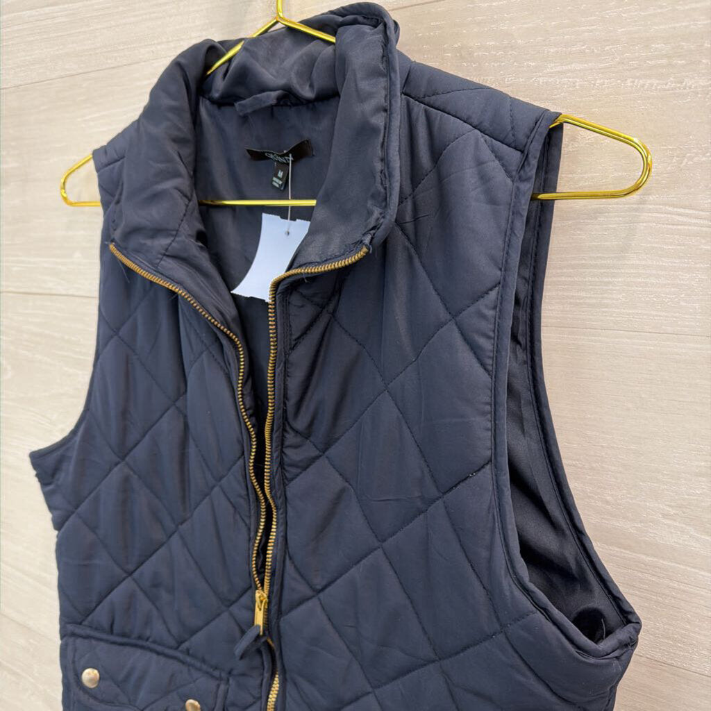 Quinn Nacy Quilted Zip Up Vest Medium