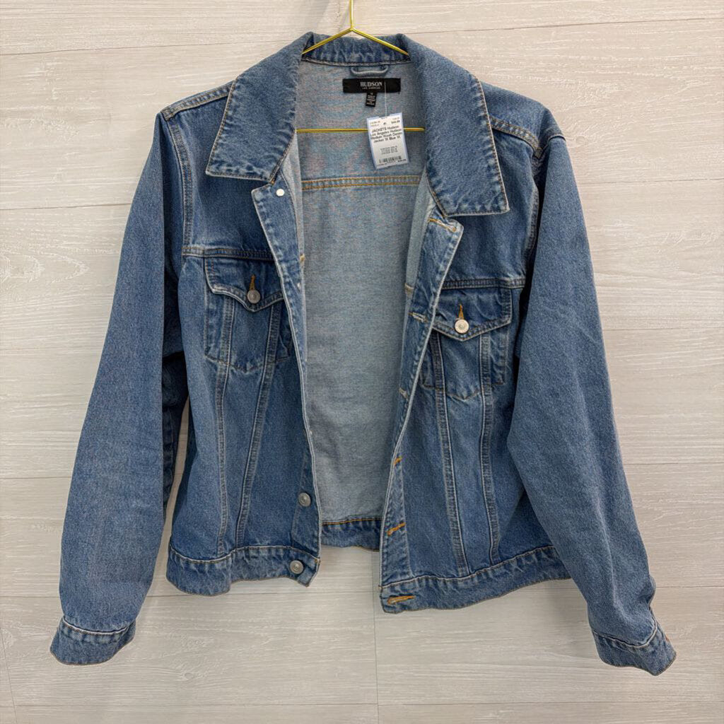 Hudson Medium Wash Denim Jacket 1X