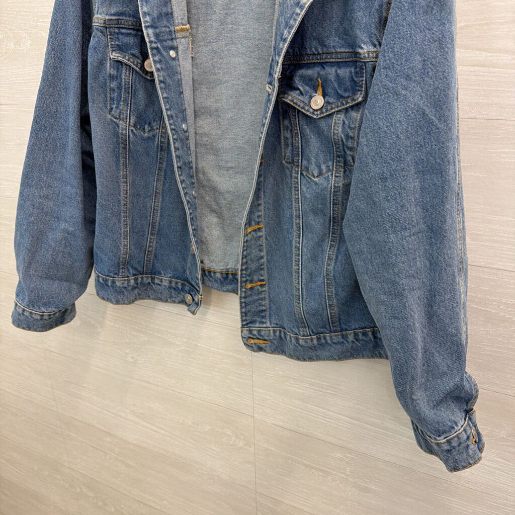 Hudson Medium Wash Denim Jacket 1X
