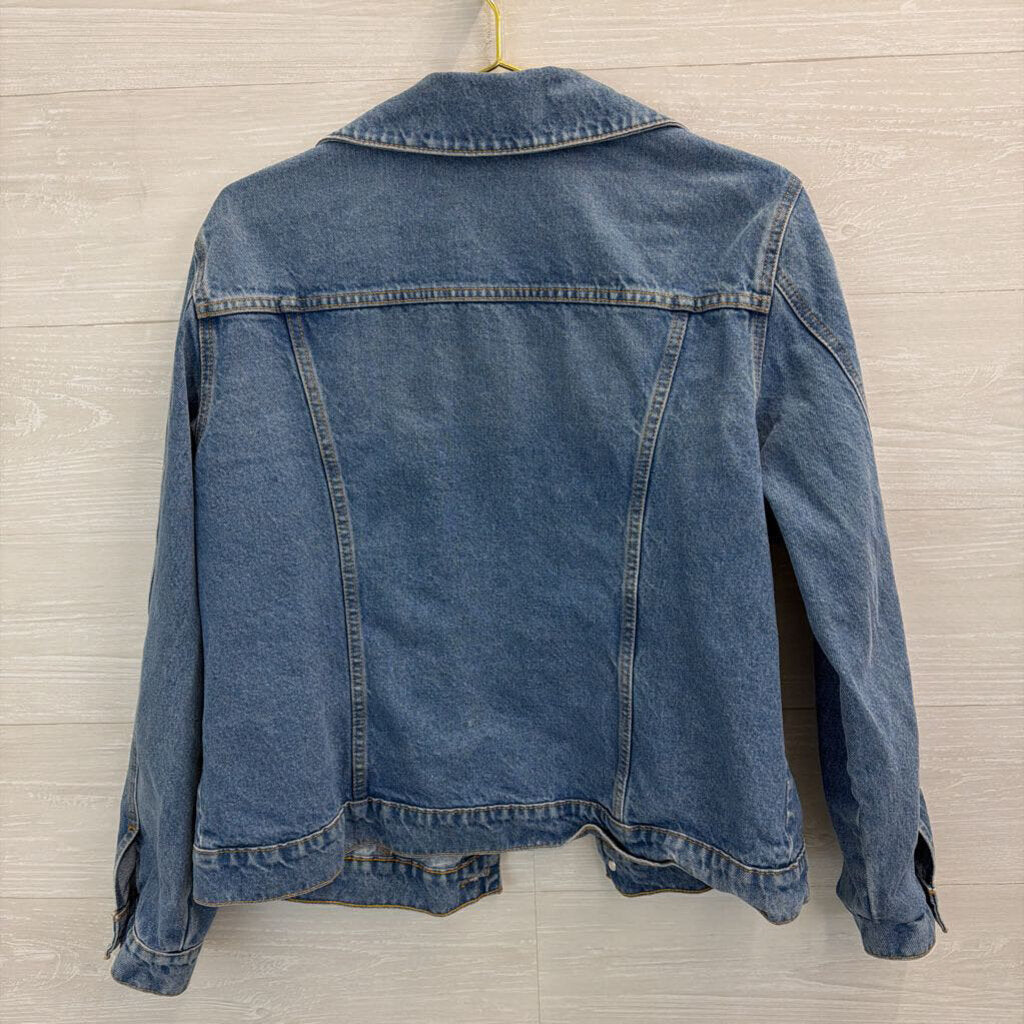 Hudson Medium Wash Denim Jacket 1X