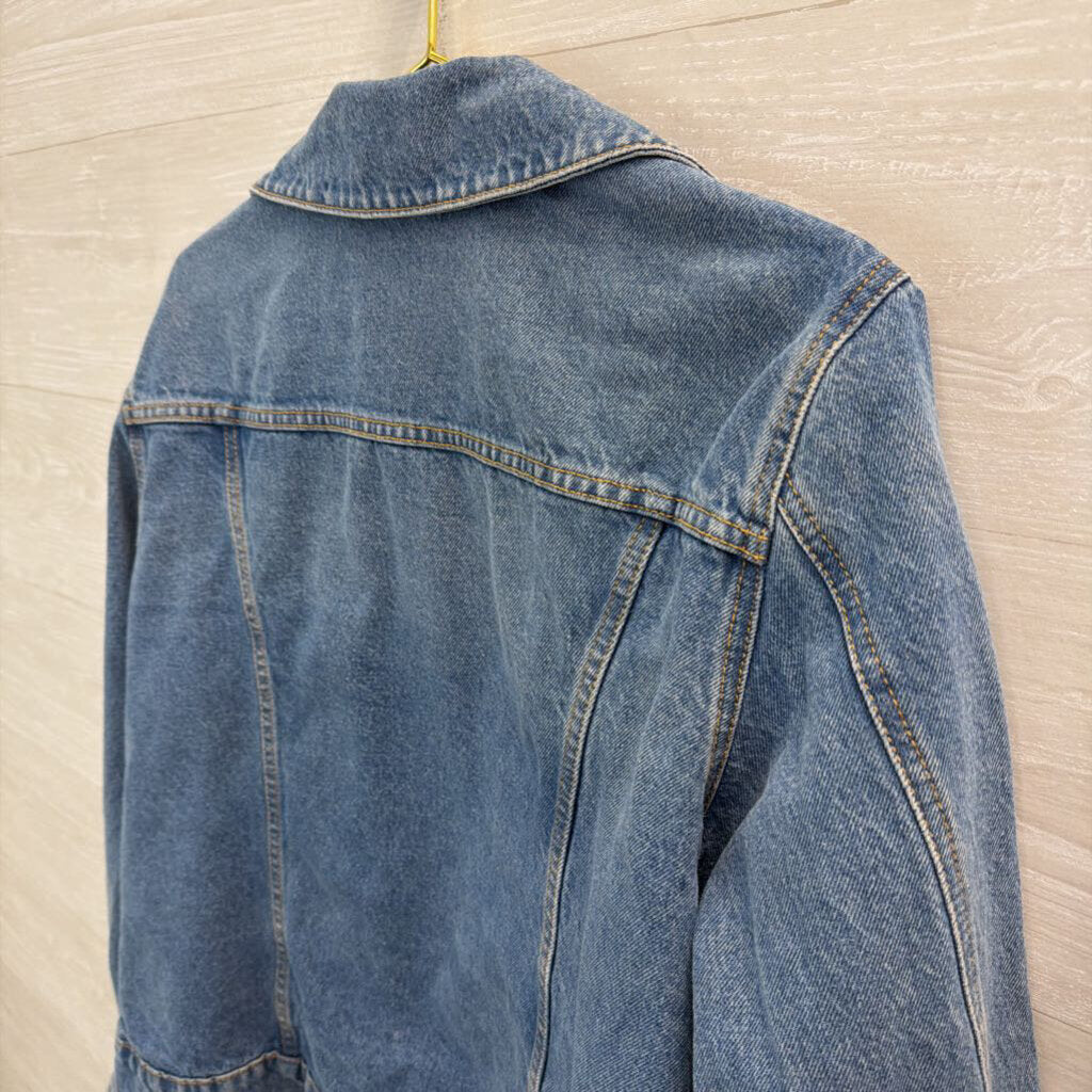 Hudson Medium Wash Denim Jacket 1X