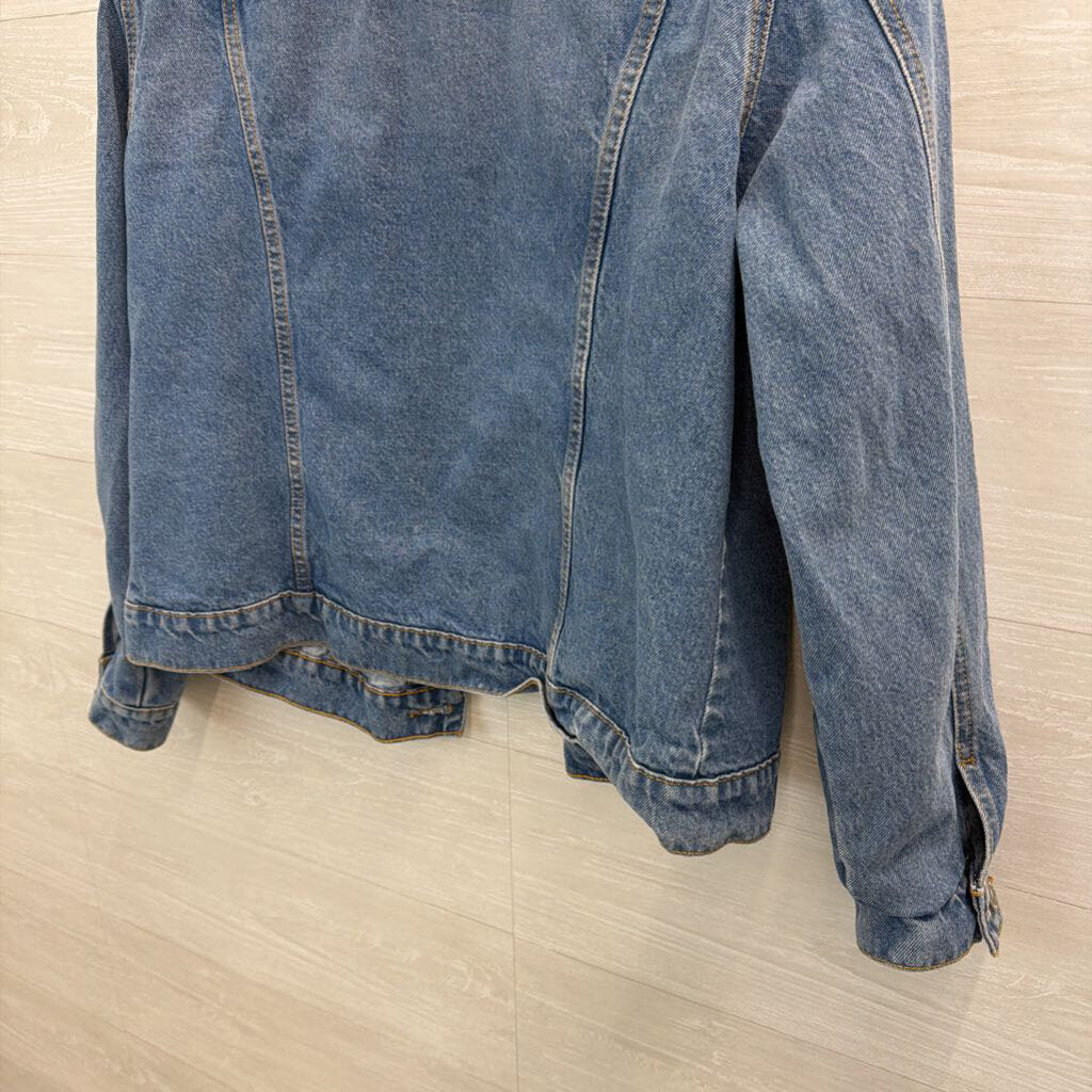 Hudson Medium Wash Denim Jacket 1X