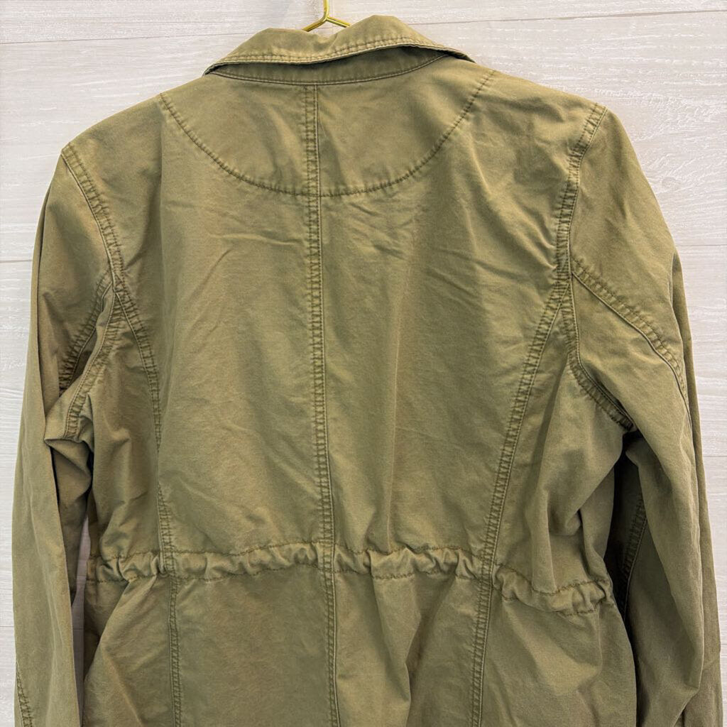 J Crew Green Zip Up Jacket Large