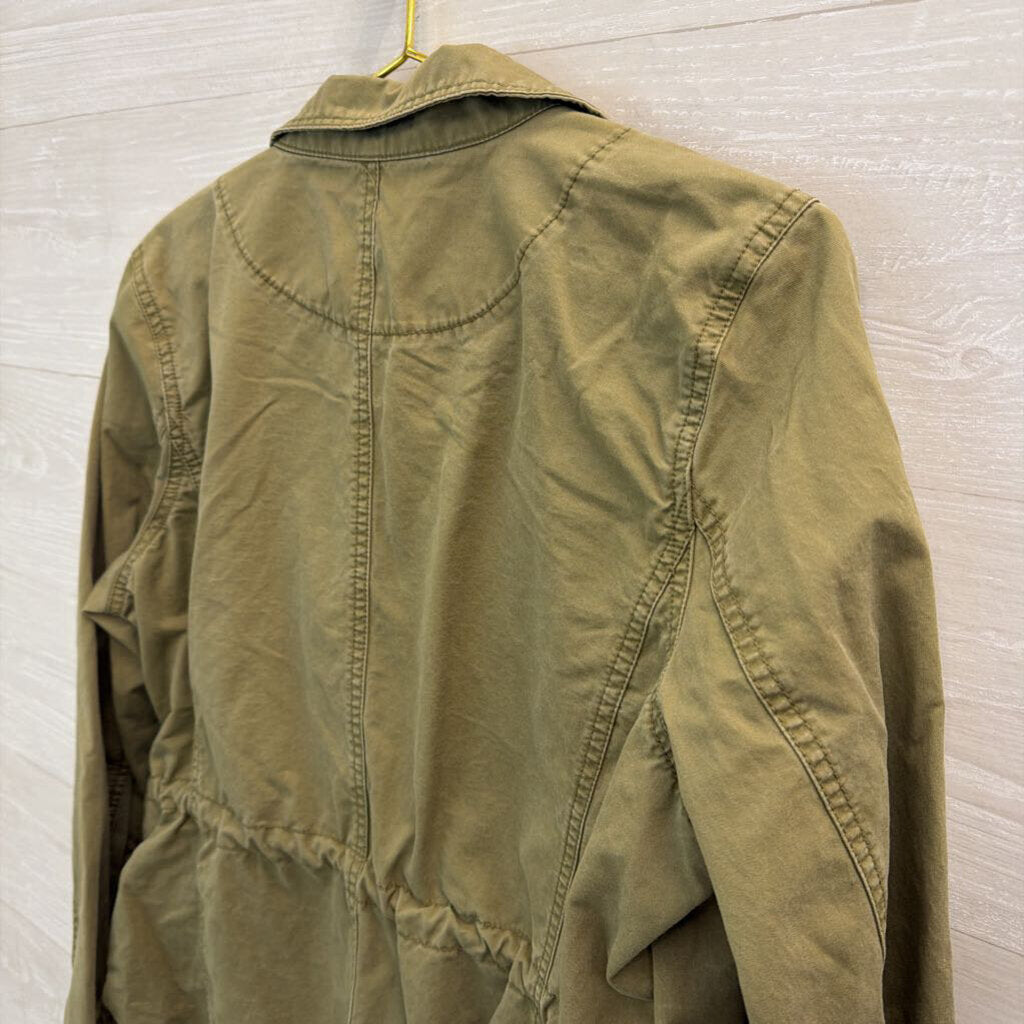 J Crew Green Zip Up Jacket Large