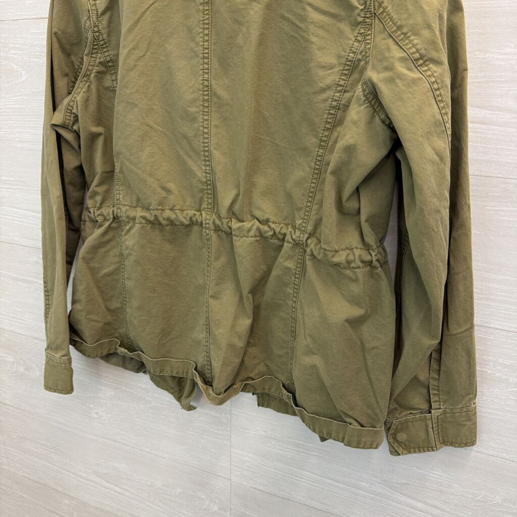 J Crew Green Zip Up Jacket Large
