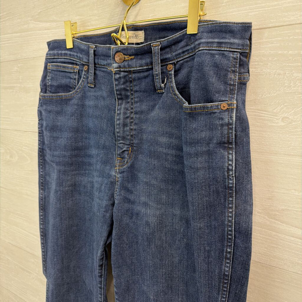 Madewell Dark Wash 10" High Rise Skinny Jeans 32 Tall